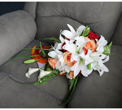 Silk Peony Bridal Bouquet Artificial Plants And Flowers In Bulk For Wedding Decoration Flowers