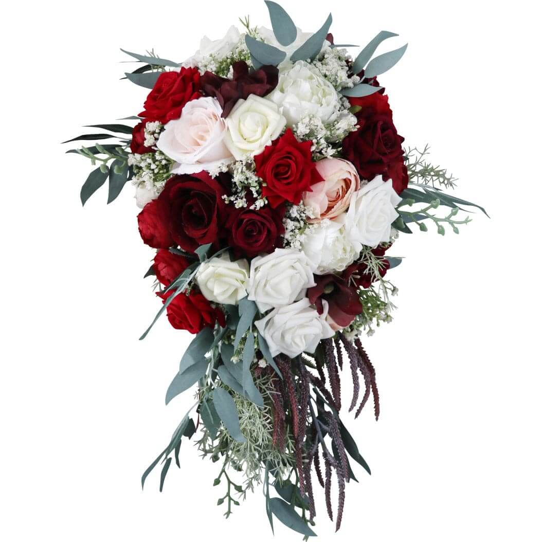 Stella Bouquets Artificial Silk Rose Bridal Bouquets Wedding