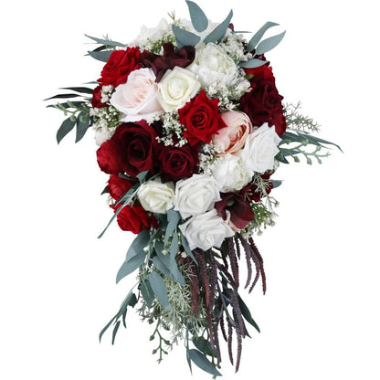 Stella Bouquets Artificial Silk Rose Bridal Bouquets Wedding