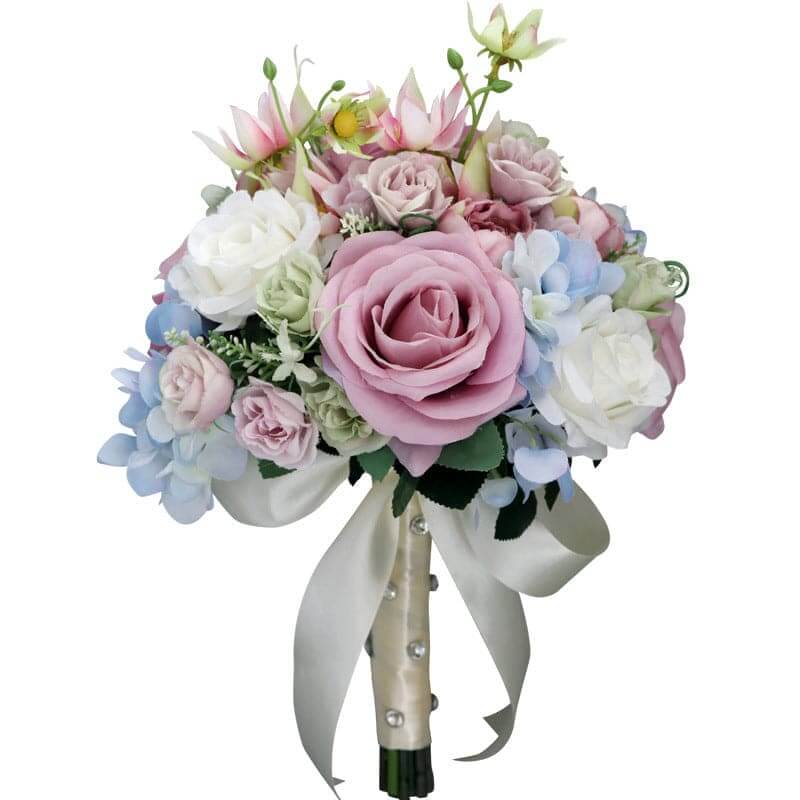 European Wedding Flower Bouquet Simulation Rose Bride Holding Flower Home Decoration Bouquet