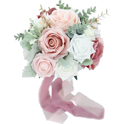 Stella Bouquets Artificial Wedding Flowers Bridal Bouquets Bridesmaid Holding Simulation Flowers Rose Artificial Bridal Bouquet