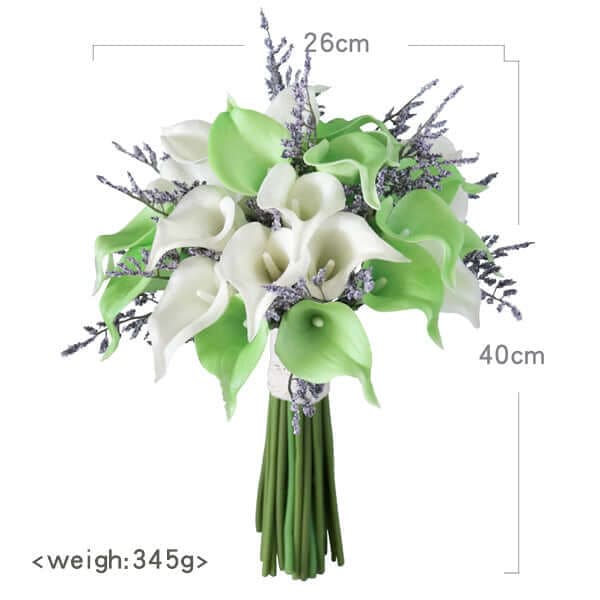 Artificial Calla Lily Holding Flowers Outdoor Wedding Bride Holding Flowers