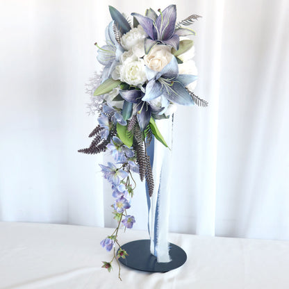 Purple Wedding Bouquets Artificial Flowers Bridal Bouquets