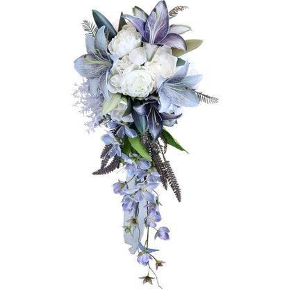 Purple Wedding Bouquets Artificial Flowers Bridal Bouquets