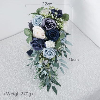 Customized Wedding Waterfall Hand Hold Flowers Bride Wedding