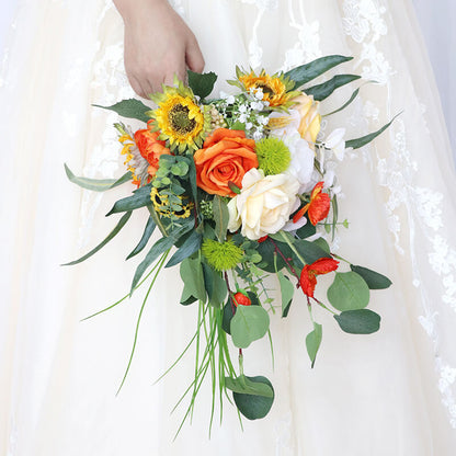 Summer Wedding Bouquets for Bride Artificial Flowers Bouquet