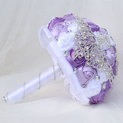 All Kinds Of Rhinestone Bouquet Korean Style Full Diamond Bride Wedding Artificial Flower Bouquet