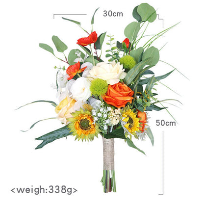 Summer Wedding Bouquets for Bride Artificial Flowers Bouquet