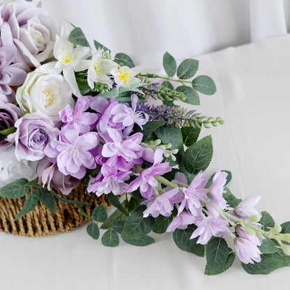 Purple Wedding Bouquets for Bride Bridesmaid Artificial Roses Flowers Lilac Bridal Bouquet