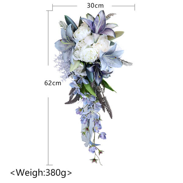 Purple Wedding Bouquets Artificial Flowers Bridal Bouquets