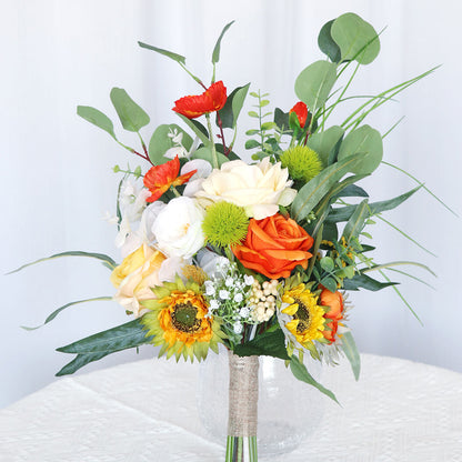 Summer Wedding Bouquets for Bride Artificial Flowers Bouquet