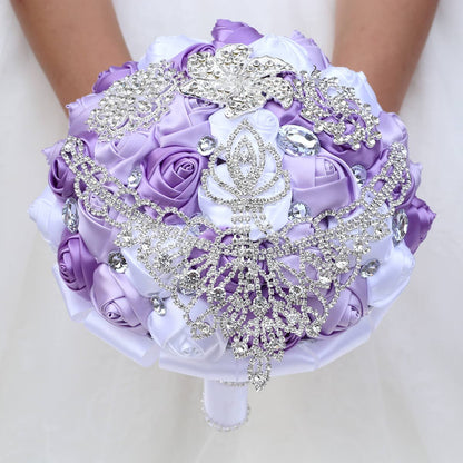 All Kinds Of Rhinestone Bouquet Korean Style Full Diamond Bride Wedding Artificial Flower Bouquet