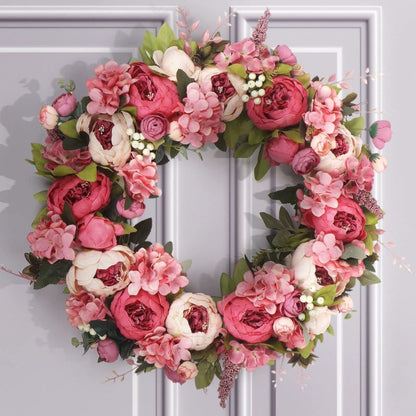 Artficial Flower Peony Wreaths for Front Door Spring Wreaths Front Door Wreaths Summer Wreaths