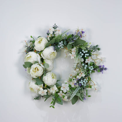 Artificial Spring Summer Flower Wreaths For Front Door Floral Wreath For All Seasons