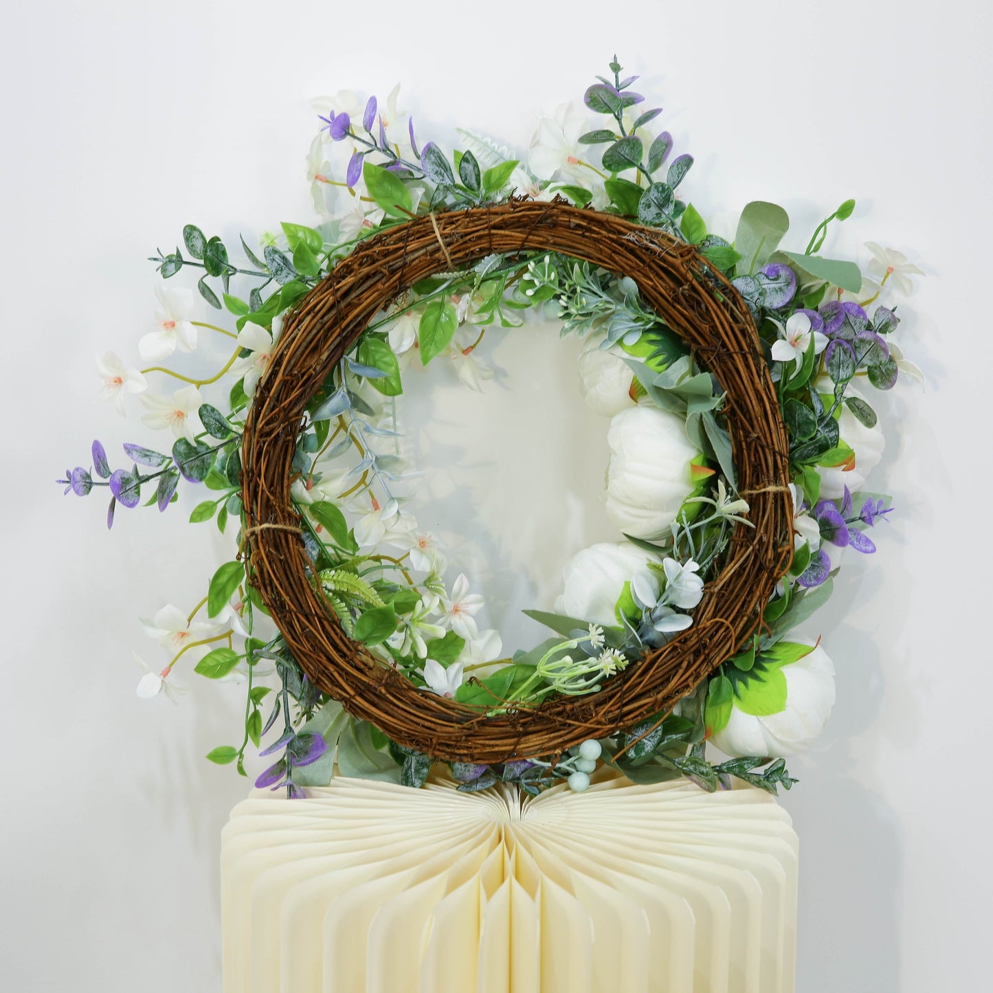 Artificial Spring Summer Flower Wreaths For Front Door Floral Wreath For All Seasons