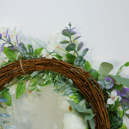 Artificial Spring Summer Flower Wreaths For Front Door Floral Wreath For All Seasons