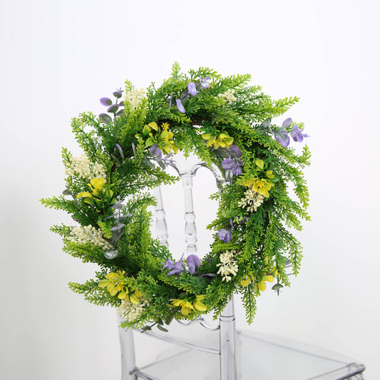 Wreath for Front Door Spring Summer Wreaths for All Seasons Farmhouse Home Wall Indoor Outdoor Window Decor