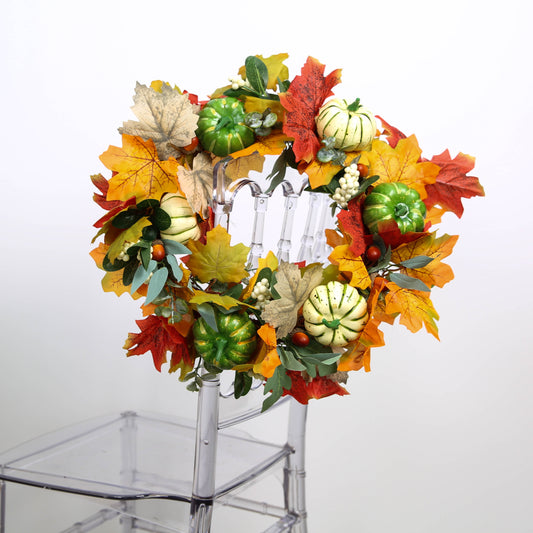 Fall Wreath Hanging Ornaments Front Door Thanksgiving Autumns Harvest Christmas Wedding Garden Window Decoration