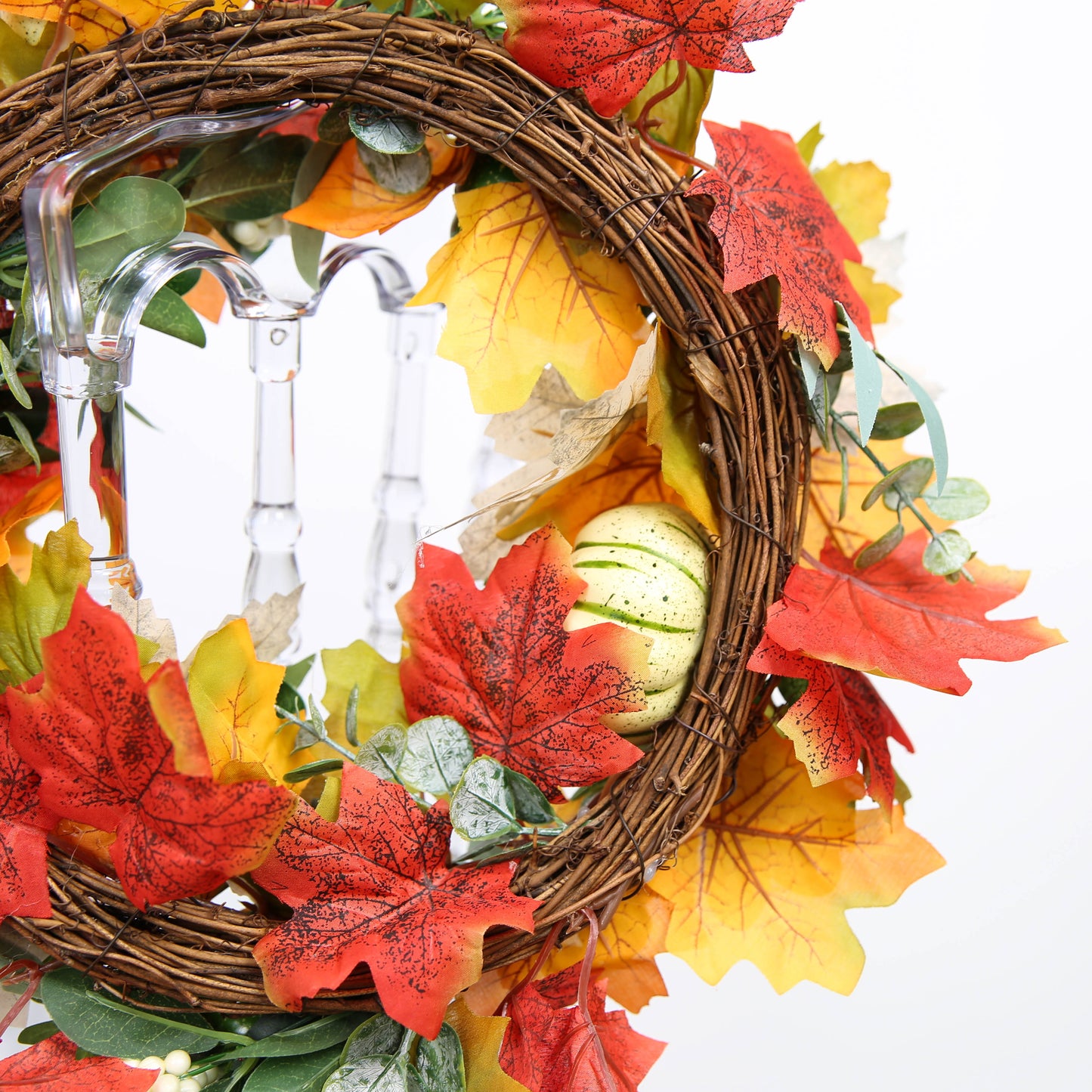 Fall Wreath Hanging Ornaments Front Door Thanksgiving Autumns Harvest Christmas Wedding Garden Window Decoration