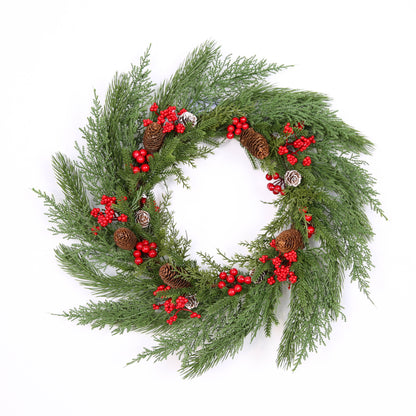 Christmas Wreath Decor Artificial Wreath Decorations for Indoor Outdoor Use