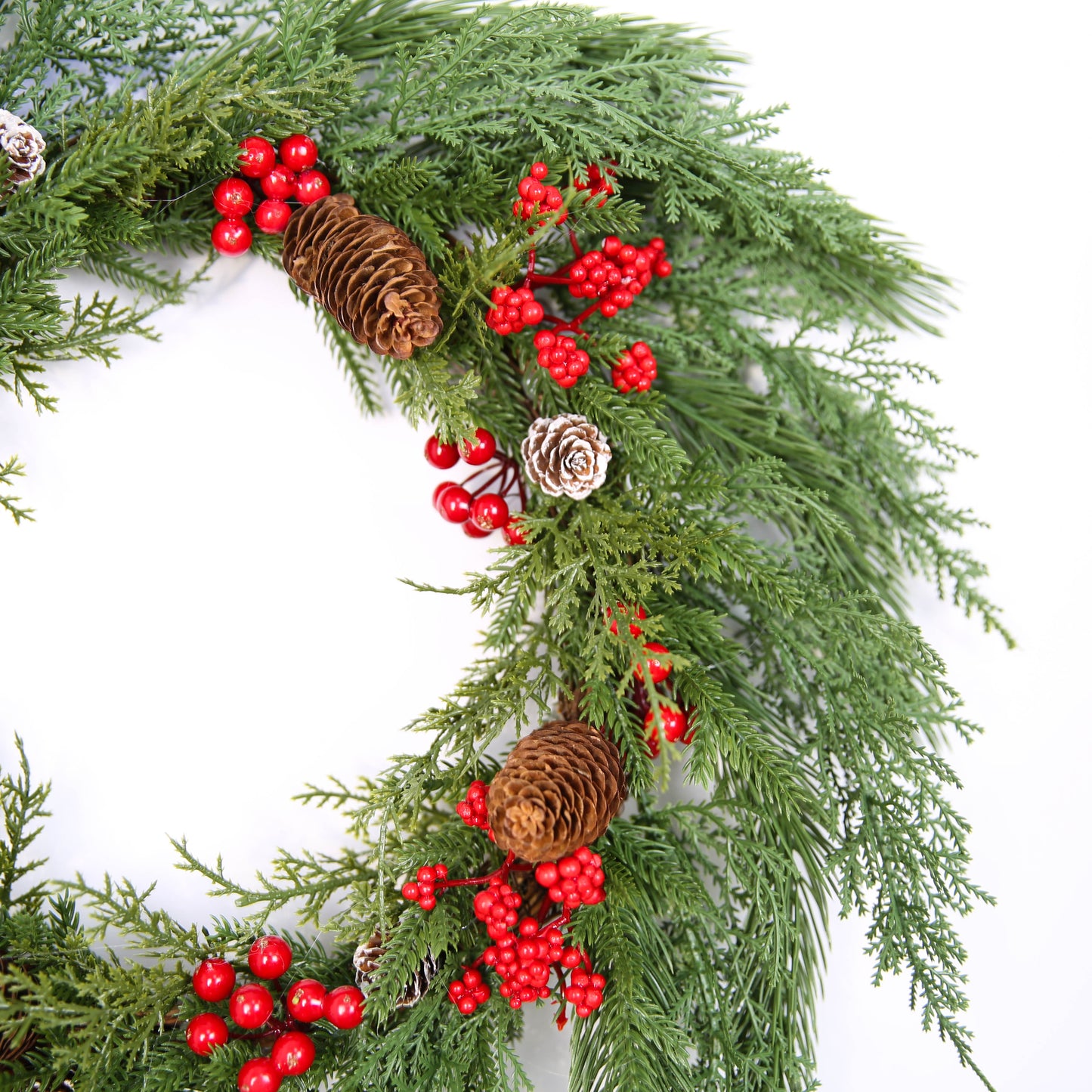 Christmas Wreath Decor Artificial Wreath Decorations for Indoor Outdoor Use