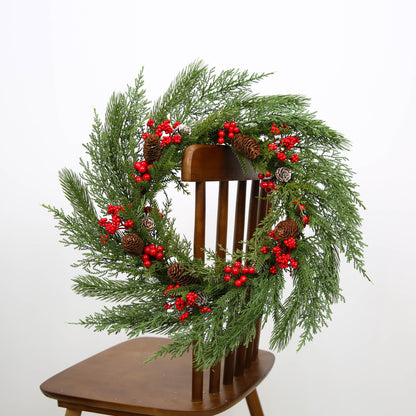 Christmas Wreath Decor Artificial Wreath Decorations for Indoor Outdoor Use