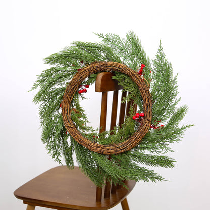 Christmas Wreath Decor Artificial Wreath Decorations for Indoor Outdoor Use