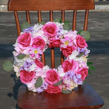 Spring Summer Flower Wreaths for Front Door, Spring Door Wreaths