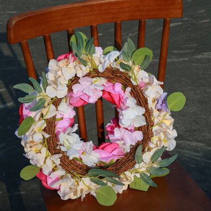 Spring Summer Flower Wreaths for Front Door, Spring Door Wreaths