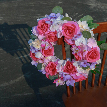 Spring Summer Flower Wreaths for Front Door, Spring Door Wreaths