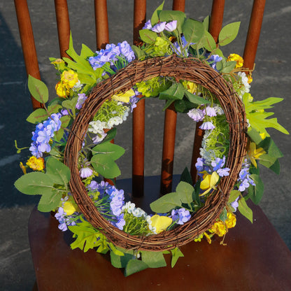 All Season Flower Wreath For Front Door Suitable For Wall Home And Farmhouse Decorations