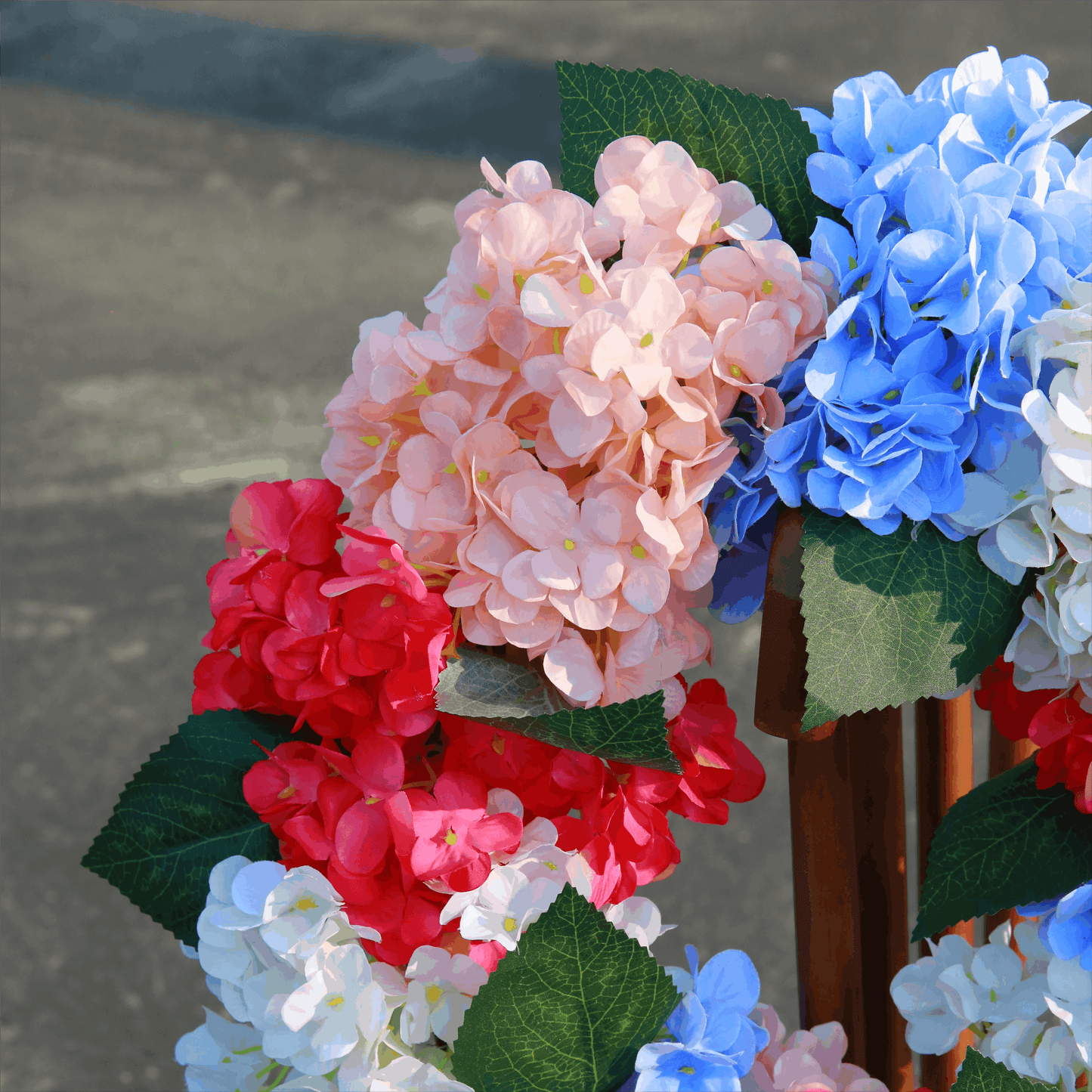 Artificial Hydrangea Wreaths for All Seasons, Indoors, Home, Farmhouse, Window, Wedding