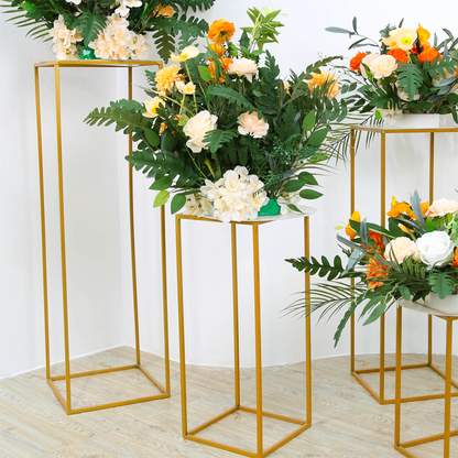 Orange White Rose Wedding Backdrop Decor Table Centerpieces Flower Ball Arrangement Event Floor Floral