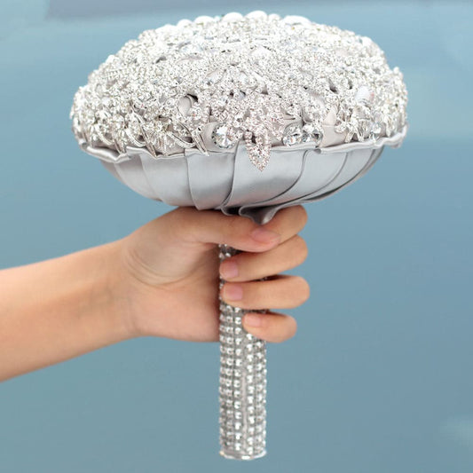 Customized High Quality Wedding Bride Bridesmaid Holding Bouquet Wedding Crystal Decoration